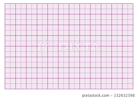 Seamless millimeter graph paper pattern. Blue fine grid for educational and design purposes. Abstract squared background. 132632398