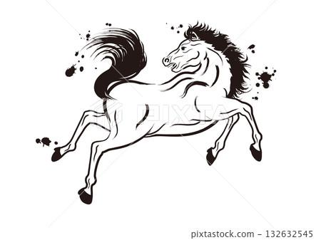 Horse illustration 63 Horse illustration 63 132632545