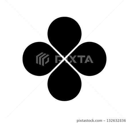 Flower diagram with 4 petals. Flower with four leaves flat shape icon. Infographic circle diagram. Pie chart. Lucky clover. Round wheel chart. Vector illustration isolated on white background Flower diagram with 4 petals. Flower with four leaves flat shape icon. Infographic circle diagram. Pie chart. Lucky clover. Round wheel chart. Vector illustration isolated on white background 132632836