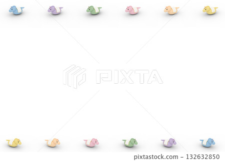 3D馬匹框架素材（透明背景） 132632850