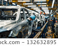 Automobile assembly manufacturing site (coordination between engineers and assembly line workers) 132632895