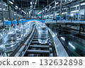 Automated bottled beverage production line (fast and clean manufacturing process) 132632898