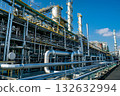 Panoramic view of a modern industrial plant (energy and manufacturing infrastructure) 132632994