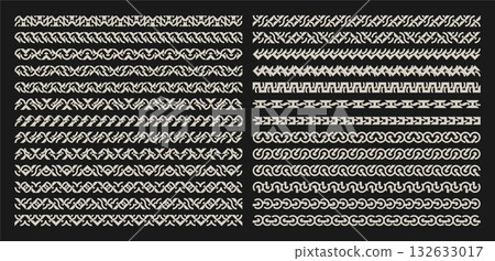 Luxury decorative abstract divider design set 132633017