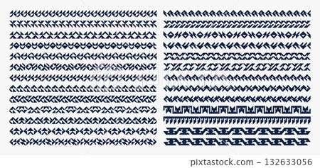 Sharp line triangle abstract divider design set 132633056