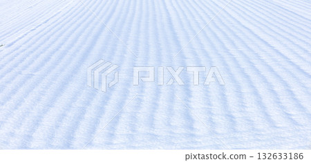 A simple scene of snow piled up on a field in Hokkaido in November 132633186