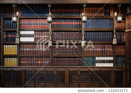 Old books, bookshelf, study 132633272