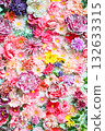 Background material of colorful flowers 132633315