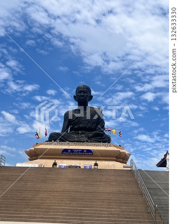 Luang Pu Thuat statue at Wat Huai Mongkol, Thailand Luang Pu Thuat statue at Wat Huai Mongkol, Thailand 132633330