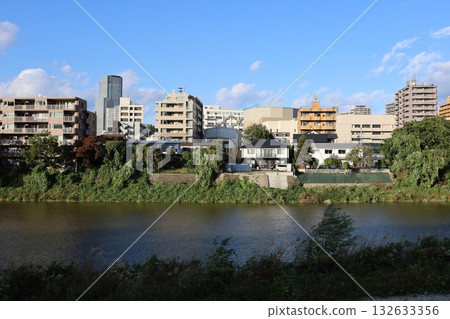 從宮城縣仙台市太白區越寺眺望廣瀨川及週邊地區 132633356