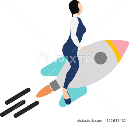 Illustration of starting a new business 132633482