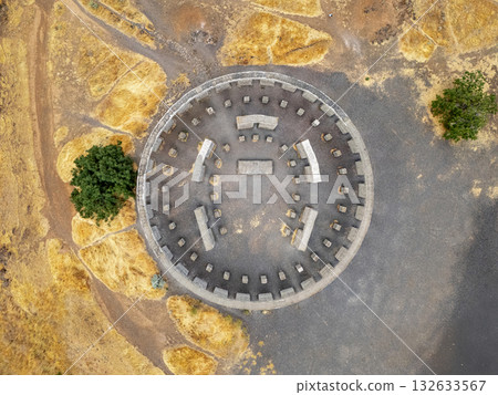 Stonehenge Memorial Overlooking Columbia river Stonehenge Memorial Overlooking Columbia river 132633567