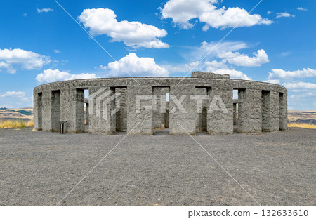 Stonehenge Memorial Overlooking Columbia river Stonehenge Memorial Overlooking Columbia river 132633610