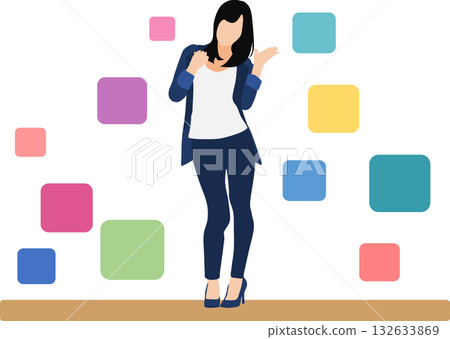 女商人分析數據的插圖 132633869