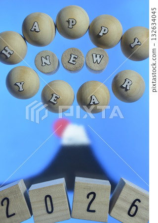 New Year's card material 2026 132634045