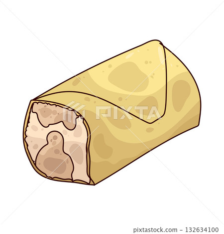illustration of Chicken Wrap 132634100