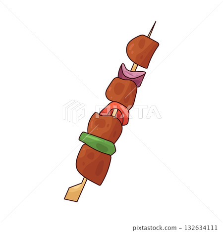 illustration of Chicken Kebab 132634111