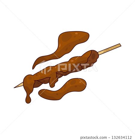 illustration of Chicken Satay 132634112