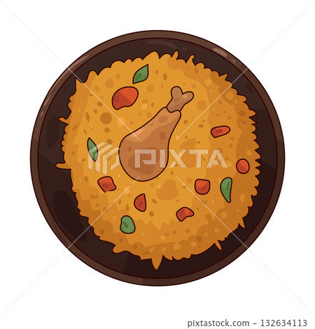 illustration of Chicken Biryani 132634113