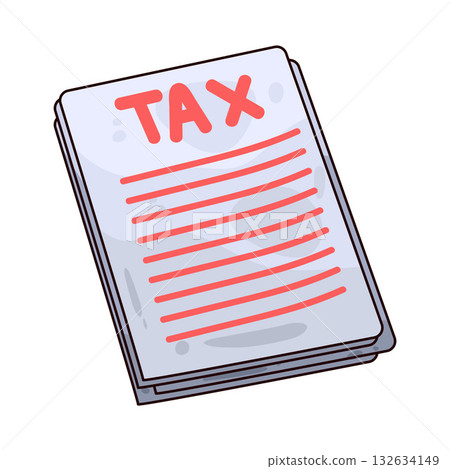 illustration of Tax Form 132634149