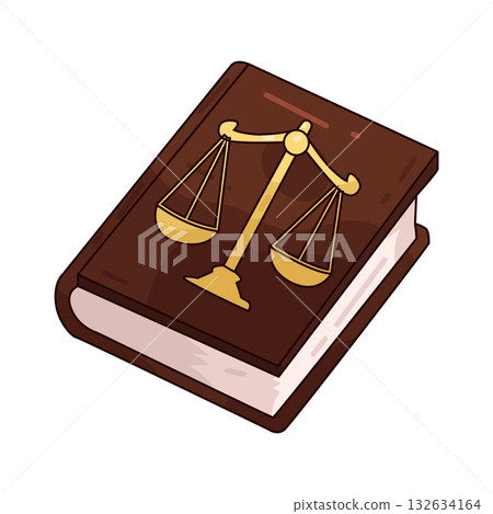 illustration of Law Book 132634164