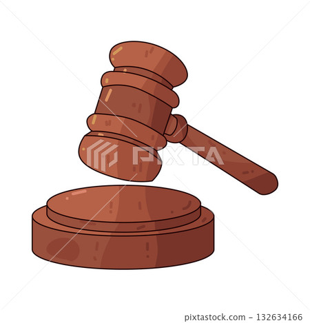 illustration of Gavel 132634166