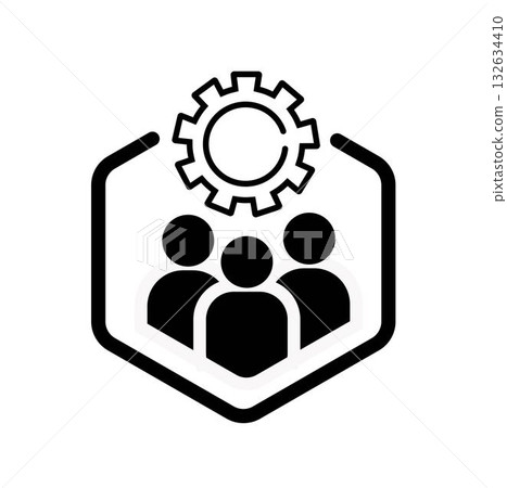 Teamwork development like execute icon. flat linear style trend modern abstract logotype graphic art design isolated on white background. concept of skill or professional opportunity or research Teamwork development like execute icon. flat linear style trend modern abstract logotype graphic art design isolated on white background. concept of skill or professional opportunity or research 132634410