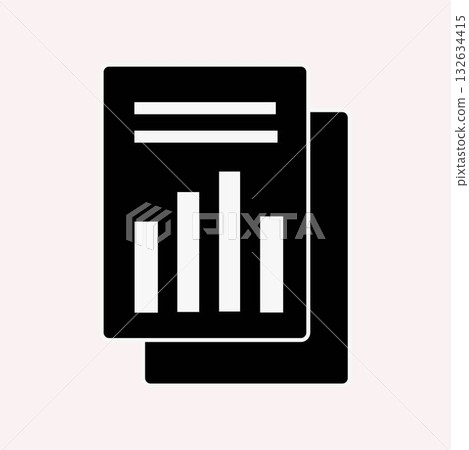 Report icon or logo isolated sign symbol vector illustration - high quality black style vector icons Report icon or logo isolated sign symbol vector illustration - high quality black style vector icons 132634415