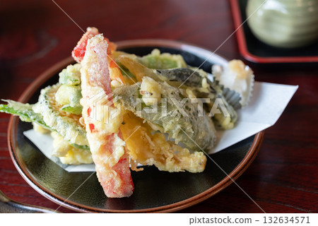 delicious looking tempura 132634571