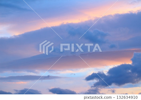 A colored paper woven with sky and clouds. Sky and clouds of Shinshu A colored paper woven with sky and clouds. Sky and clouds of Shinshu 132634910