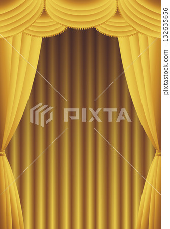 Golden curtain, golden curtain, golden curtain stage (vertical) Golden curtain, golden curtain, golden curtain stage (vertical) 132635656