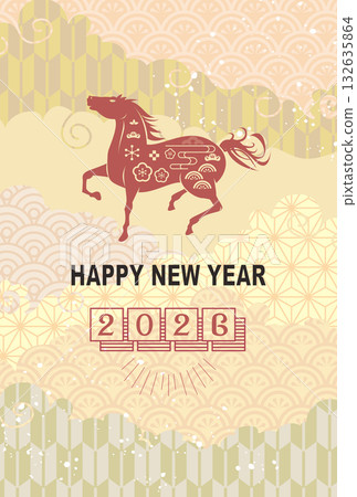 2026年馬年賀年卡 132635864