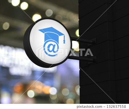 Business study online concept, 3D rendering Business study online concept, 3D rendering 132637558