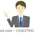 A man in a suit pointing 132637952