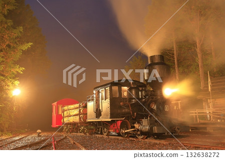赤澤森林鐵道的鮑德溫蒸氣機車 132638272