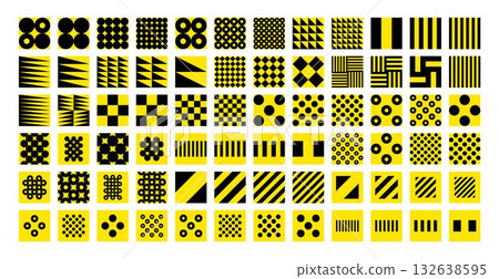 Set of decoration abstract shape pattern icon Set of decoration abstract shape pattern icon 132638595