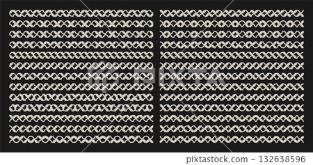 Classic ornate curve abstract divider design set 132638596