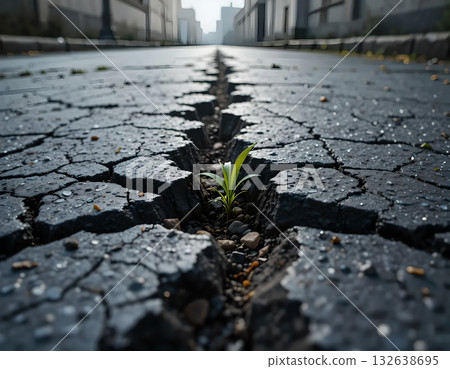 Life's Resilience: A Green Shoot in a Cracked World 132638695