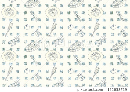 Natural Bistro pasta pattern 132638719