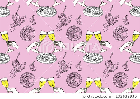 Cheerful Bistro Background 132638939