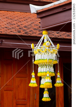 Traditional Thai Flower Chandelier Decoration 132638943