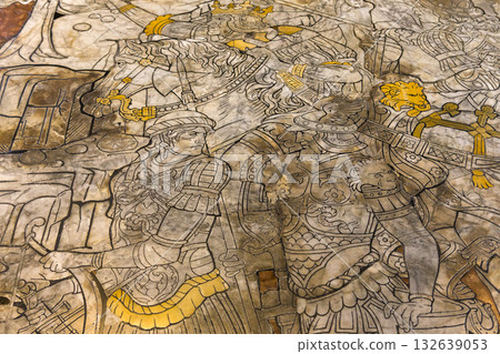 The pavement of Siena cathedral, Siena, Italy 132639053