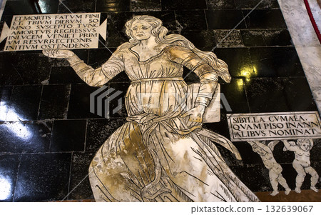 The pavement of Siena cathedral, Siena, Italy The pavement of Siena cathedral, Siena, Italy 132639067
