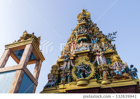 Exterior decoration of the Sri Kaileswaram Temple, dedicated to Lord Shiva 132639941