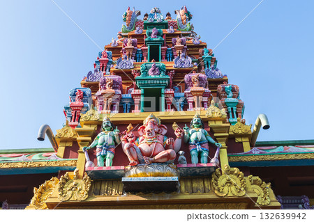 Facade of the Sri Kaileswaram Temple, dedicated to Lord Shiva and Ganesha Facade of the Sri Kaileswaram Temple, dedicated to Lord Shiva and Ganesha 132639942