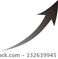 上升箭頭（灰色） 132639945