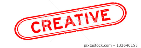 Grunge red creative word rubber seal stamp on white background Grunge red creative word rubber seal stamp on white background 132640153