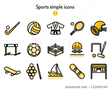 Simple Icon Collection Sports Simple Icon Collection Sports 132640348