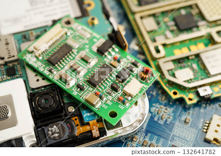 Repairing and upgrade circuit mainboard of notebook, electronic, computer hardware and technology. Repairing and upgrade circuit mainboard of notebook, electronic, computer hardware and technology. 132641782