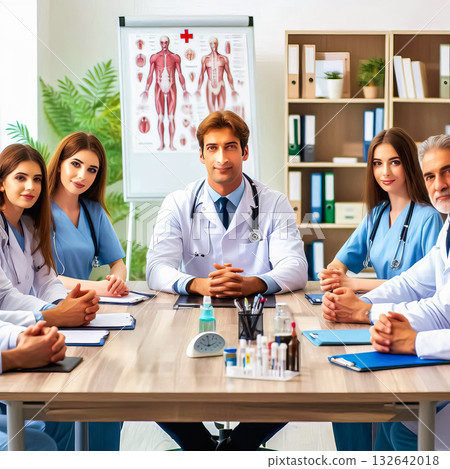 meeting in the office of the chief physician on medical issues meeting in the office of the chief physician on medical issues 132642018